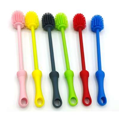 Milk Bottle Cleaning  Brush With Silicone Handle 24cm  30cm  38cm