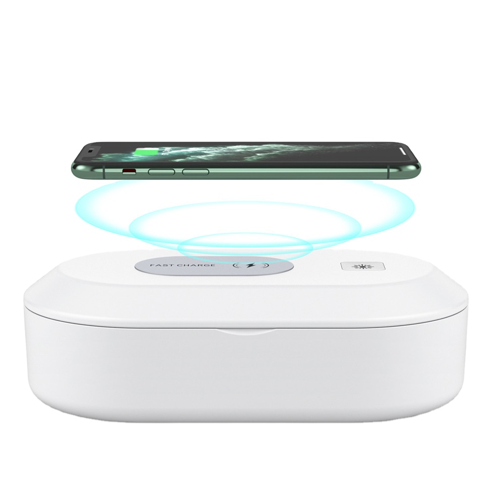 Portable Wireless Fast Charger UV Sterilizer Disinfection Box